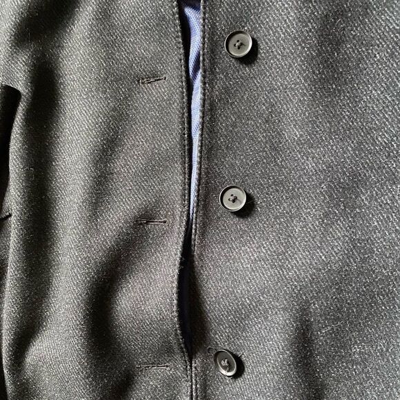 Pronto Uomo Long Wool Blend Blazer Coat - Picture 5 of 12